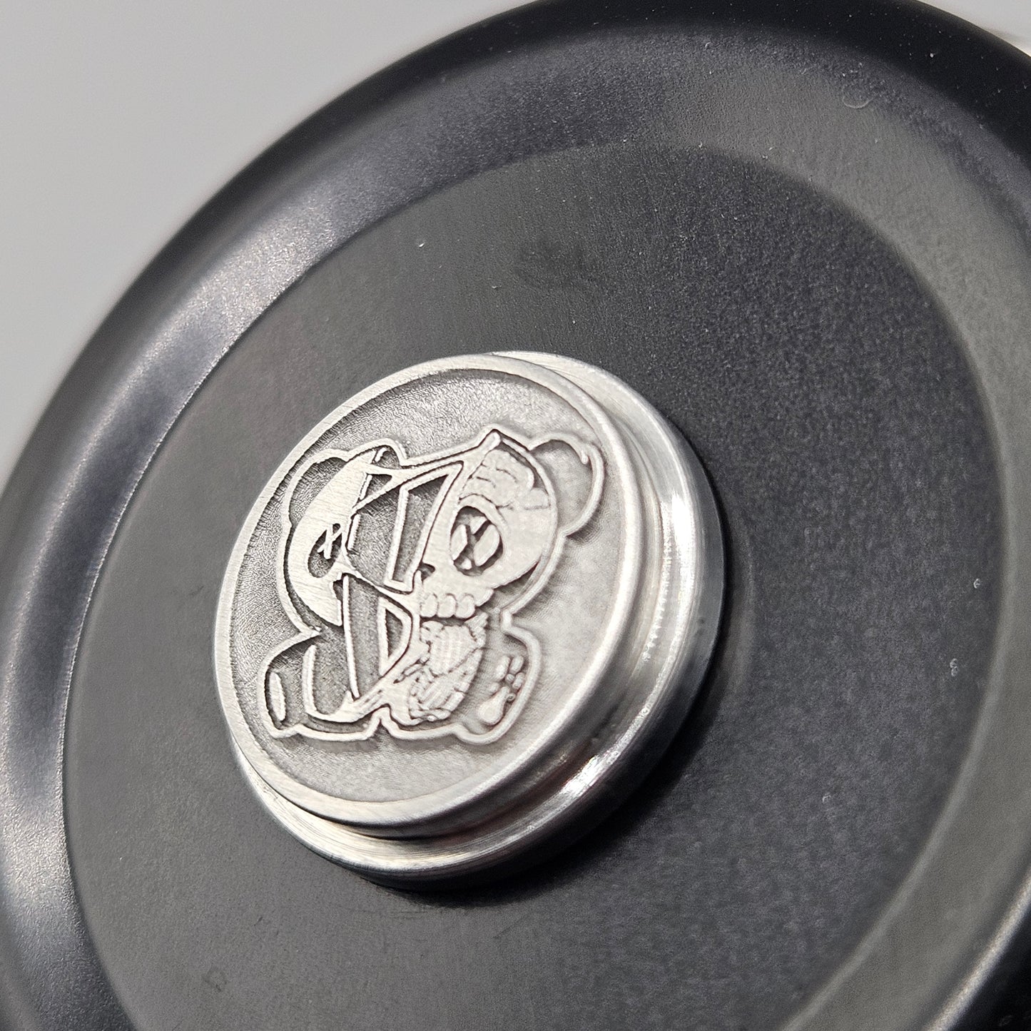 LASER ENGRAVED BILLET BOX BUTTON 3D WICKD RIPPED ANOTOMY