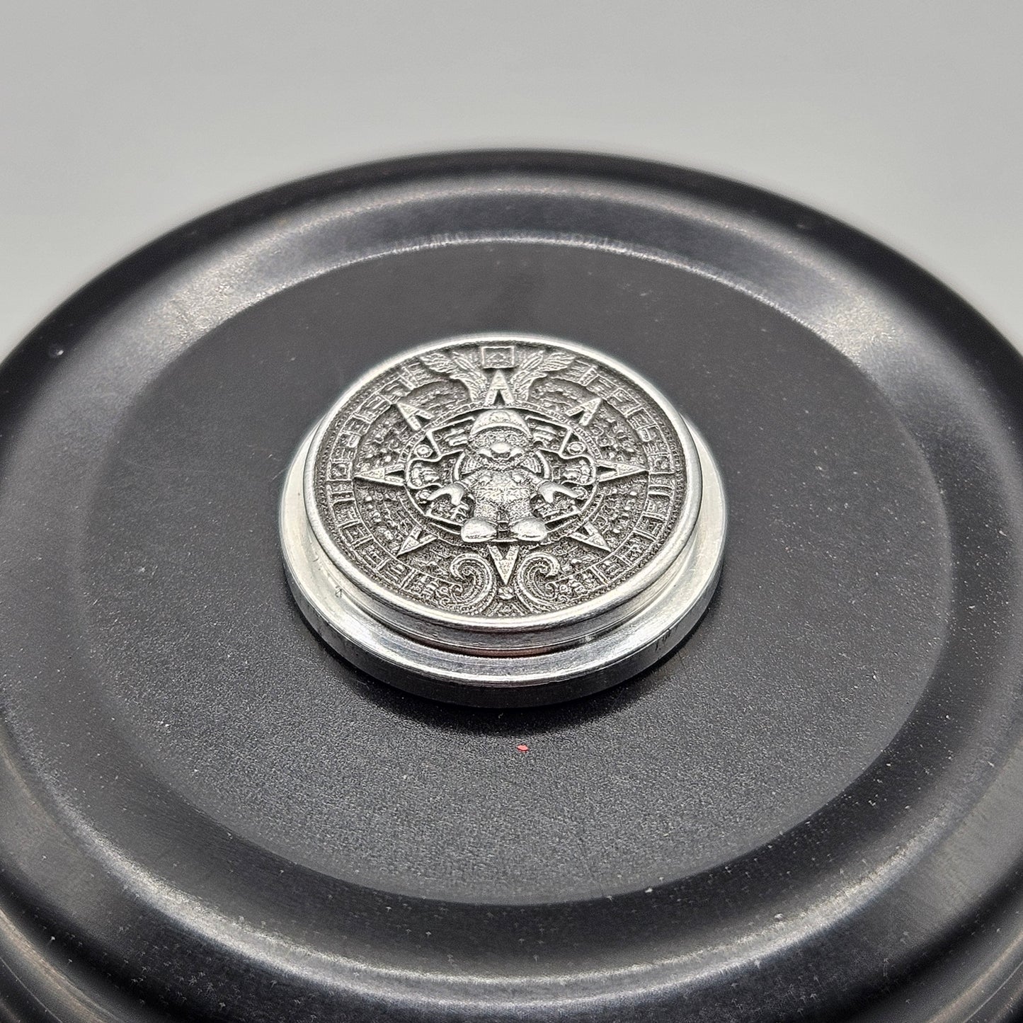 LASER ENGRAVED BILLET BOX BUTTON 3D MARIO MANDALA DESIGN