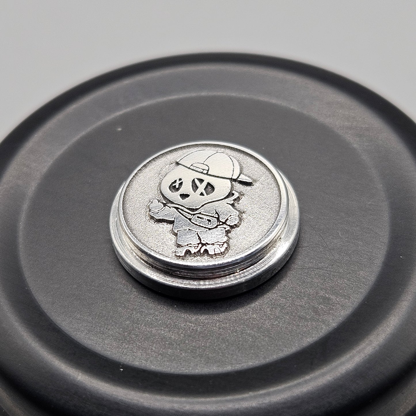 LASER ENGRAVED BILLET BOX BUTTON 3D WICKD BOY
