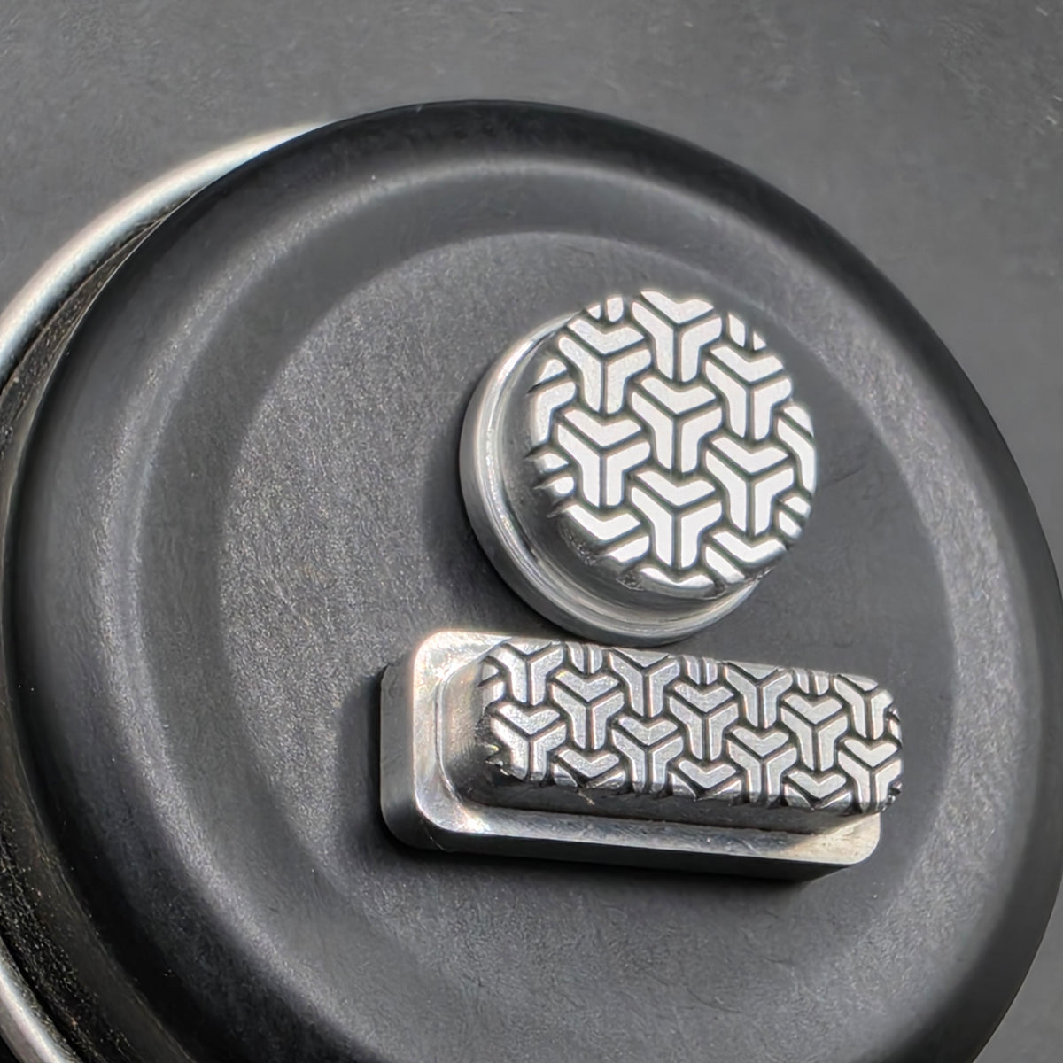 LASER ENGRAVED DELRO D60E BUTTON SET GOYARD DESIGN