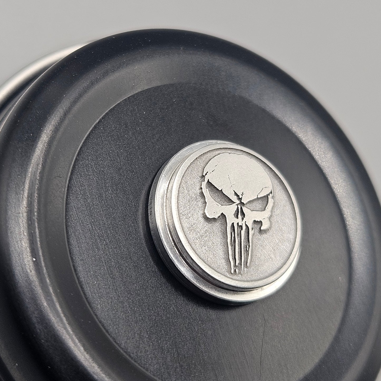 LASER ENGRAVED BILLET BOX BUTTON 3D PUNISHER