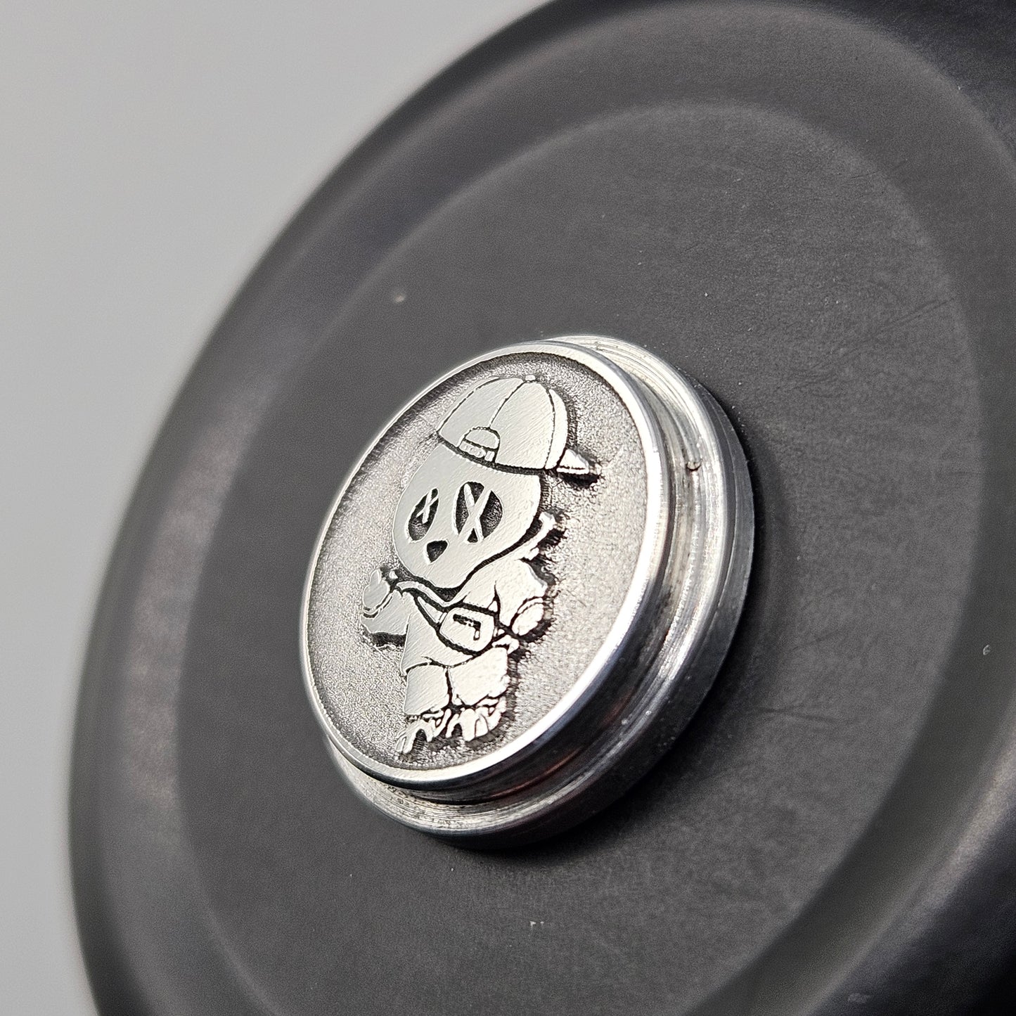 LASER ENGRAVED BILLET BOX BUTTON 3D WICKD BOY