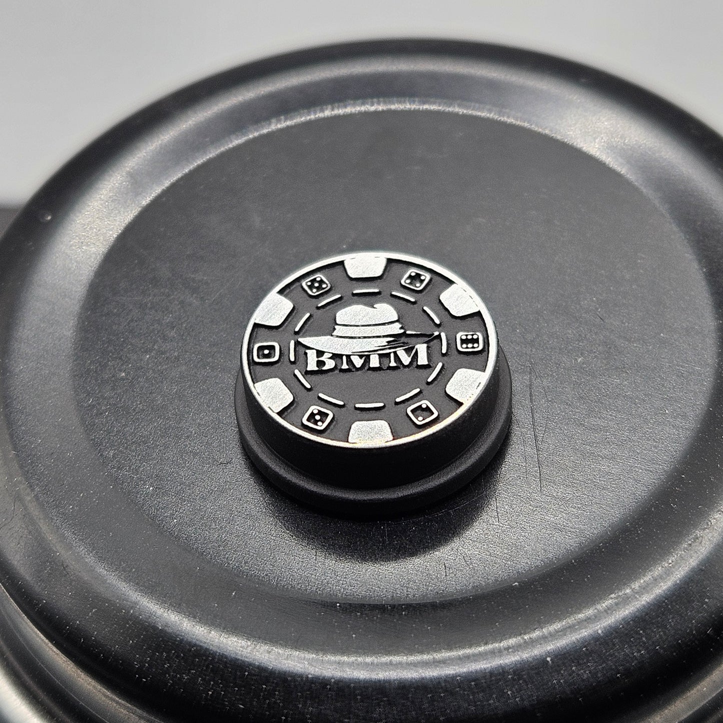LASER ENGRAVED BMM POKER CHIP BUTTON