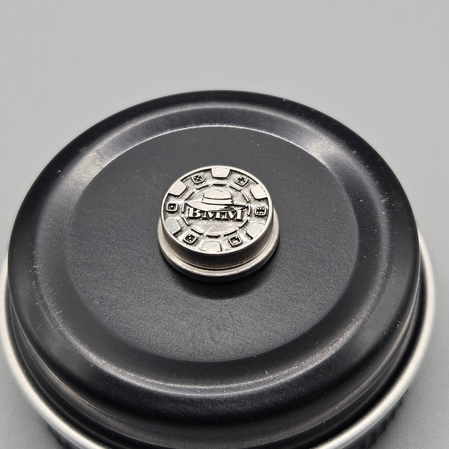 LASER ENGRAVED BMM POKER CHIP BUTTON