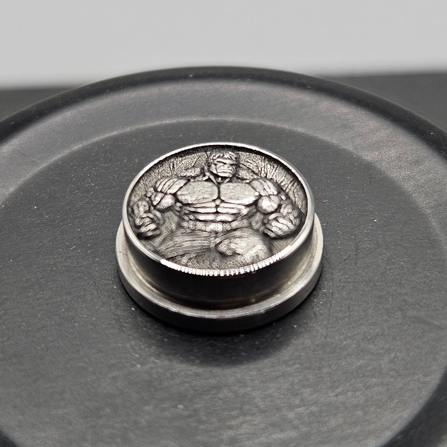 LASER ENGRAVED BRASS BMM BUTTON THE HULK