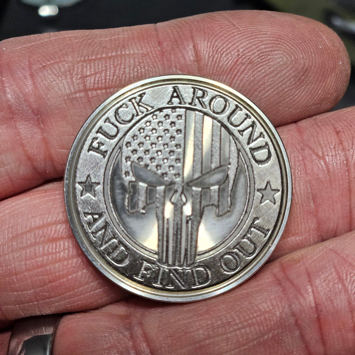 LASER ENGRAVED FAAFO COIN