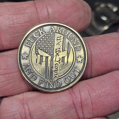 LASER ENGRAVED FAAFO COIN