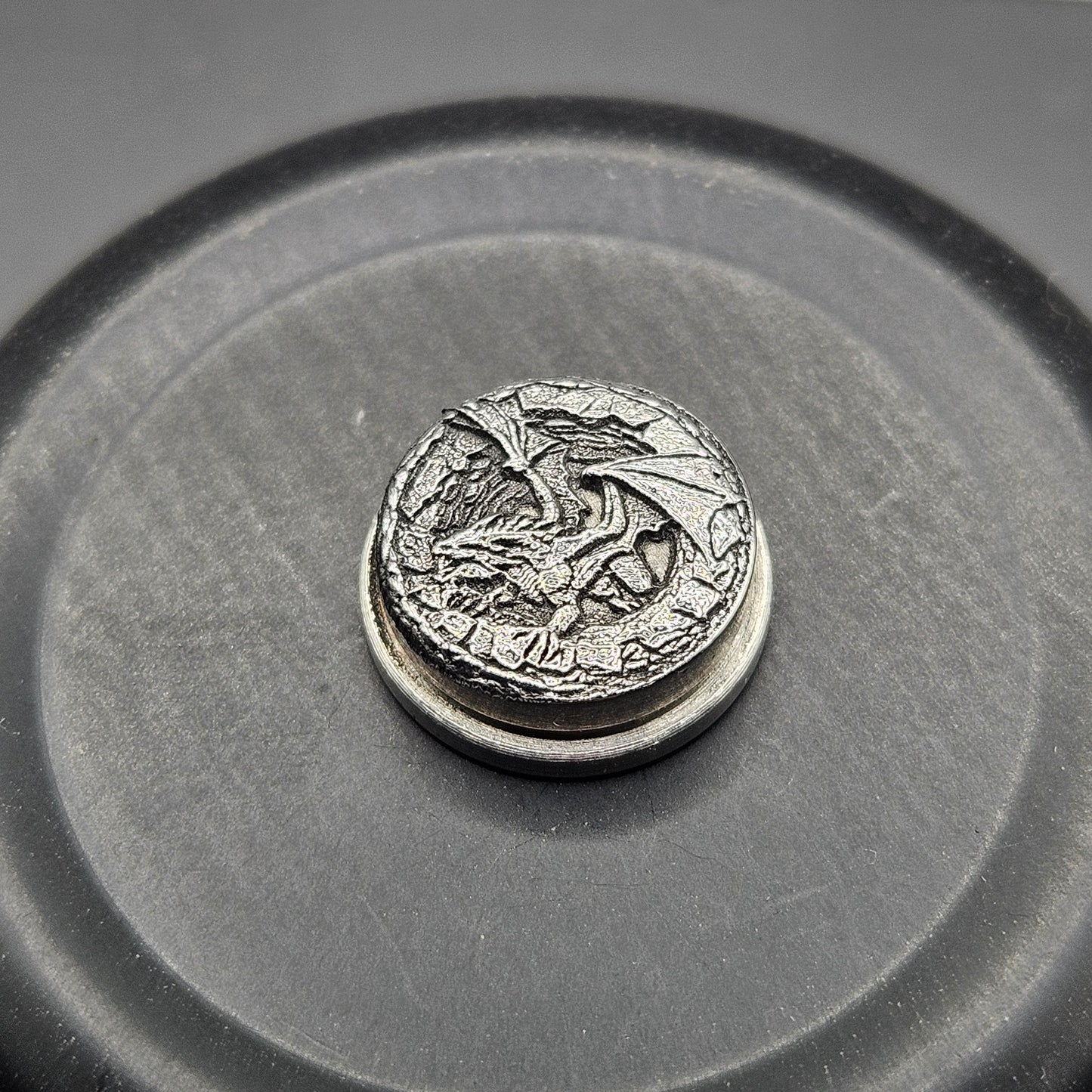 LASER ENGRAVED BMM BUTTON 3D DRAGON