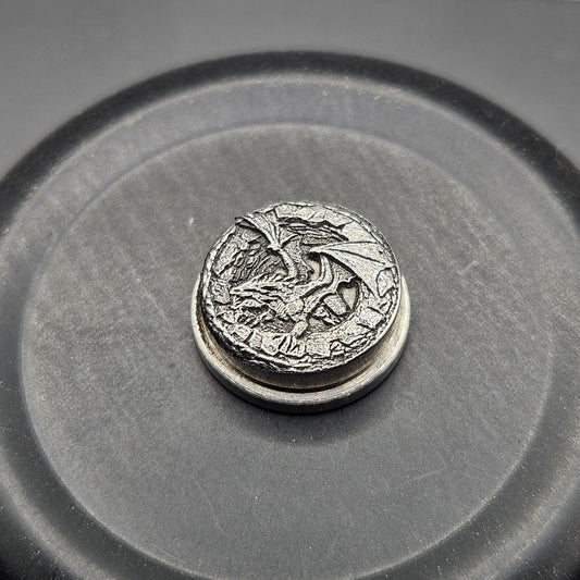 LASER ENGRAVED BMM BUTTON 3D DRAGON