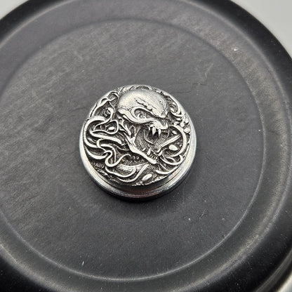 LASER ENGRAVED  BMM BUTTON ALIEN