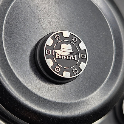 LASER ENGRAVED BMM POKER CHIP BUTTON