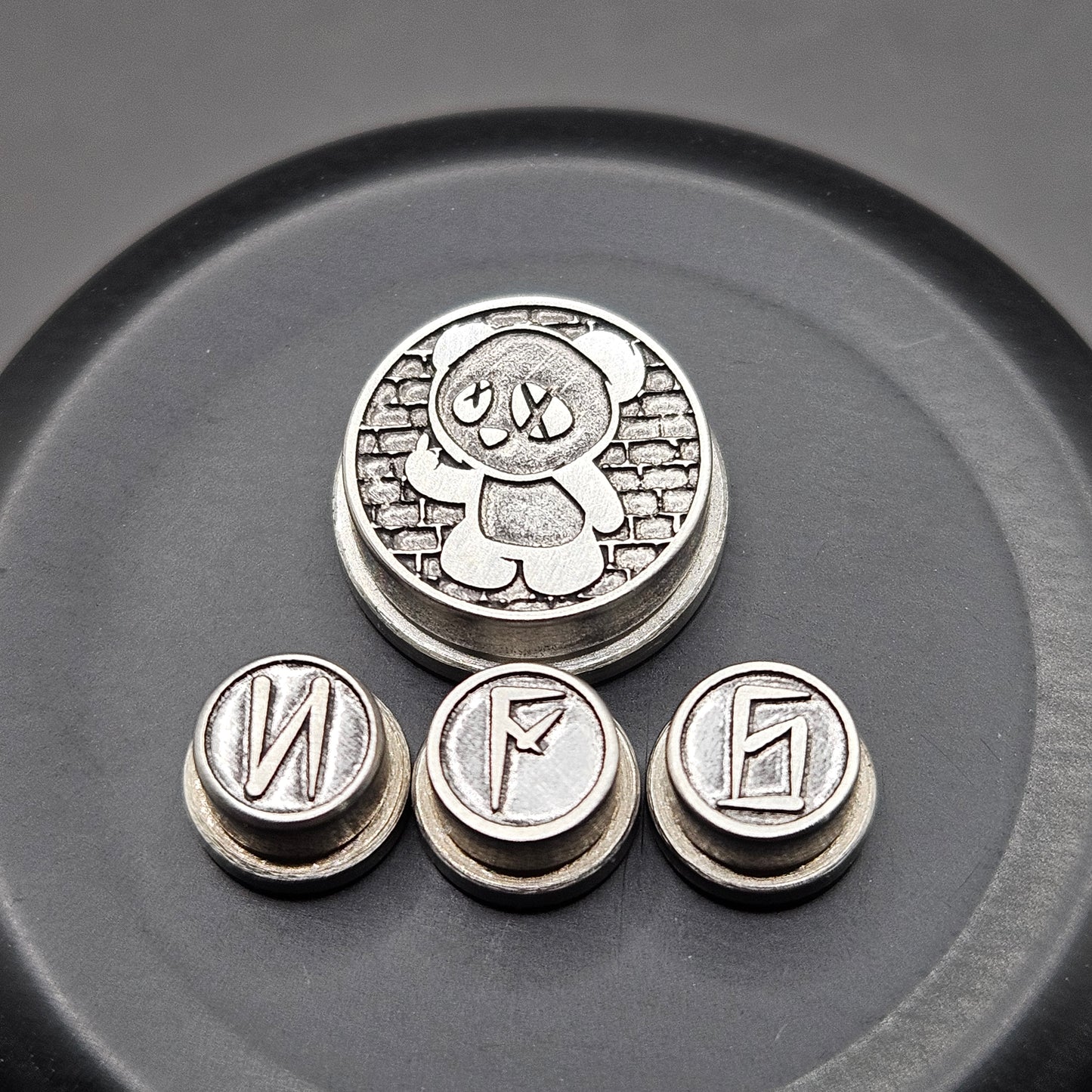LASER ENGRAVED BMM BUTTON WICK'D NFG PATTERN (FULL SET)