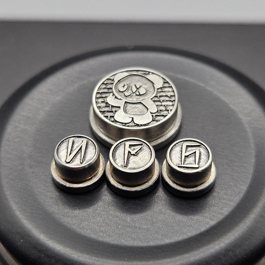 LASER ENGRAVED BMM BUTTON WICK'D NFG PATTERN (FULL SET)