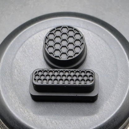 LASER ENGRAVED DELRO D60E BUTTON SET HONEYCOMB DESIGN