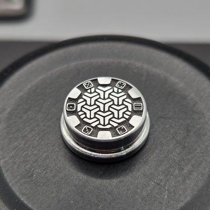 LASER ENGRAVED BMM BUTTON GOYARD POKER CHIP DESIGN (FULL SET)