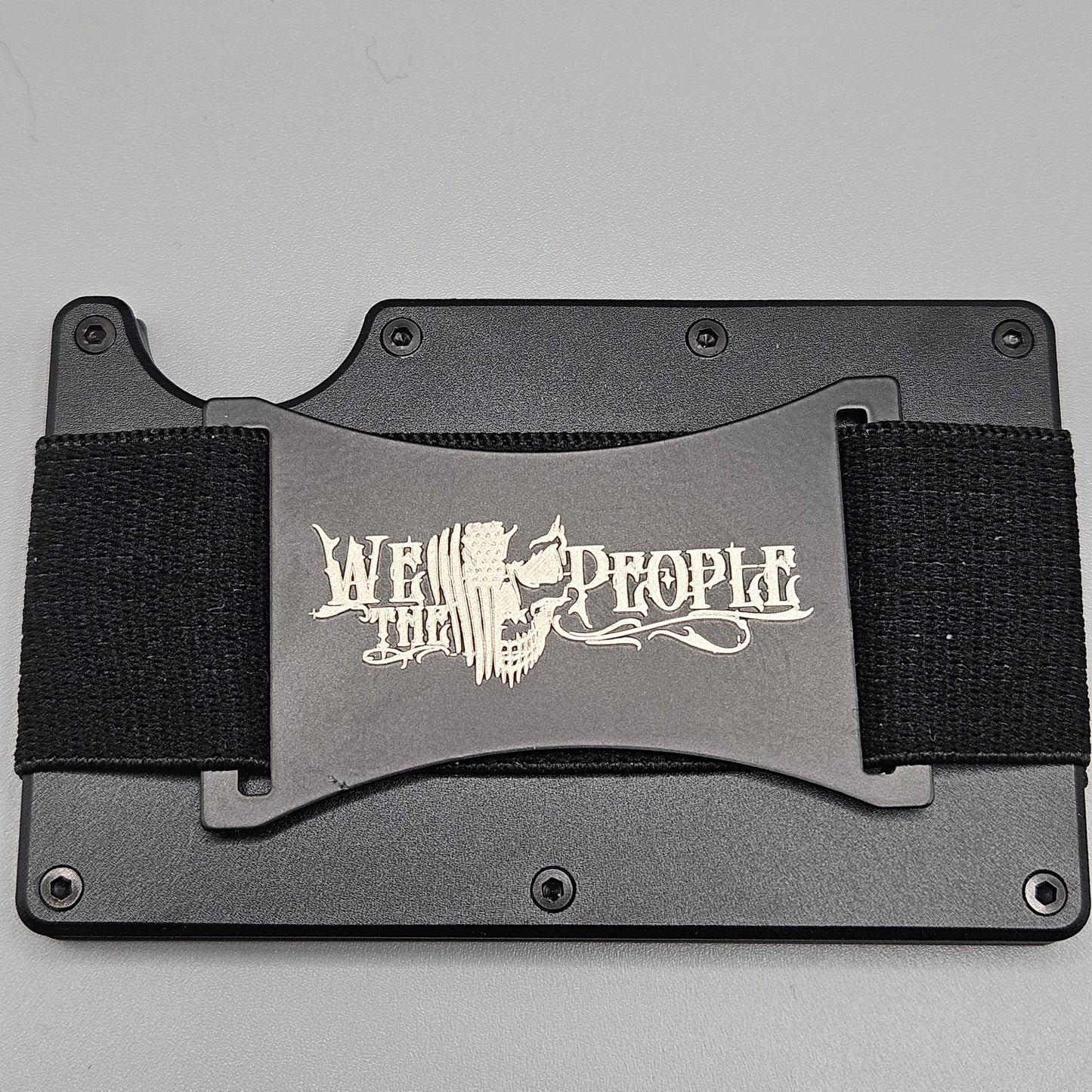 CUSTOM CERAKOTE AND LASER ETCHED SLIM WALLET (DISTRESSED AMERICAN FLAG)