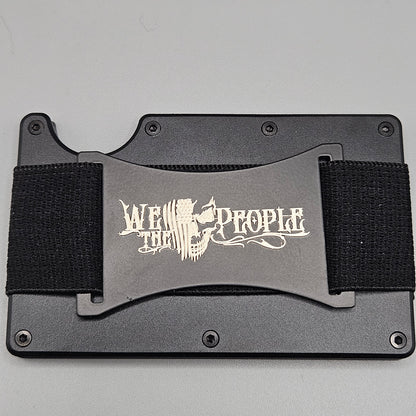 CUSTOM CERAKOTE AND LASER ETCHED SLIM WALLET (DISTRESSED AMERICAN FLAG)