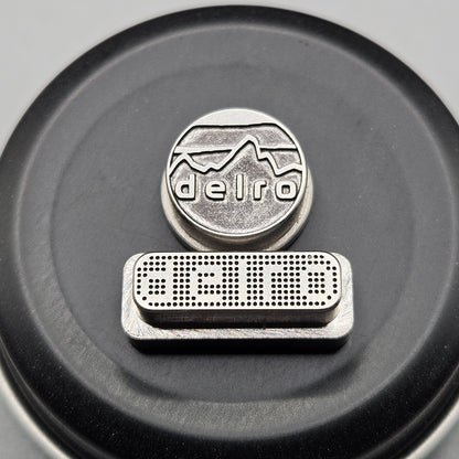 LASER ENGRAVED DELRO D60E BUTTON SET DELRO MOUNTAIN DESIGN