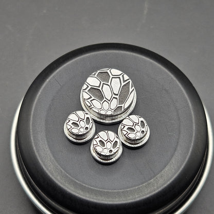 LASER ENGRAVED BMM BUTTON KRYPTEK PATTERN FULL SET