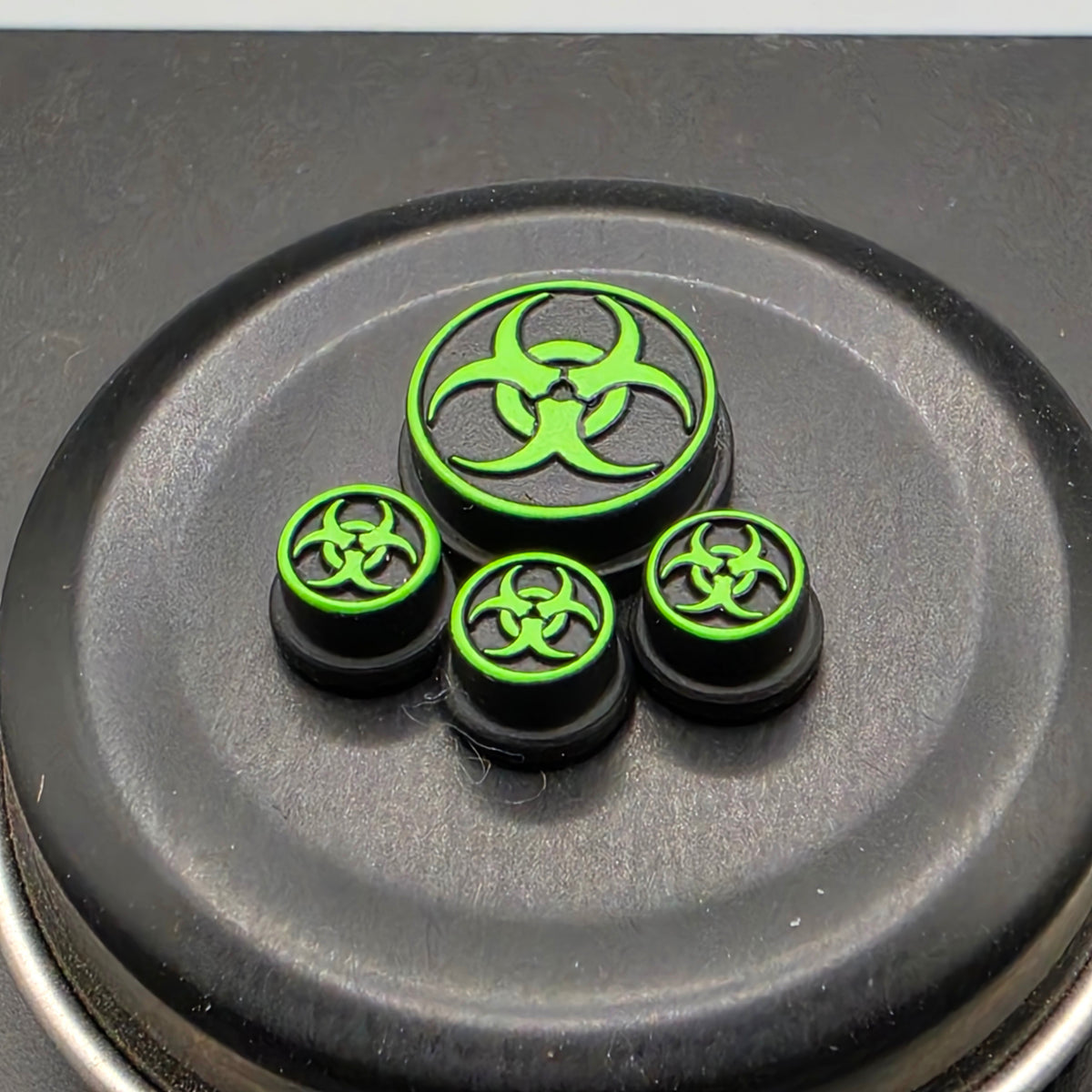 LASER ENGRAVED BMM BUTTON BIO HAZARD DESIGN (FULL SET)