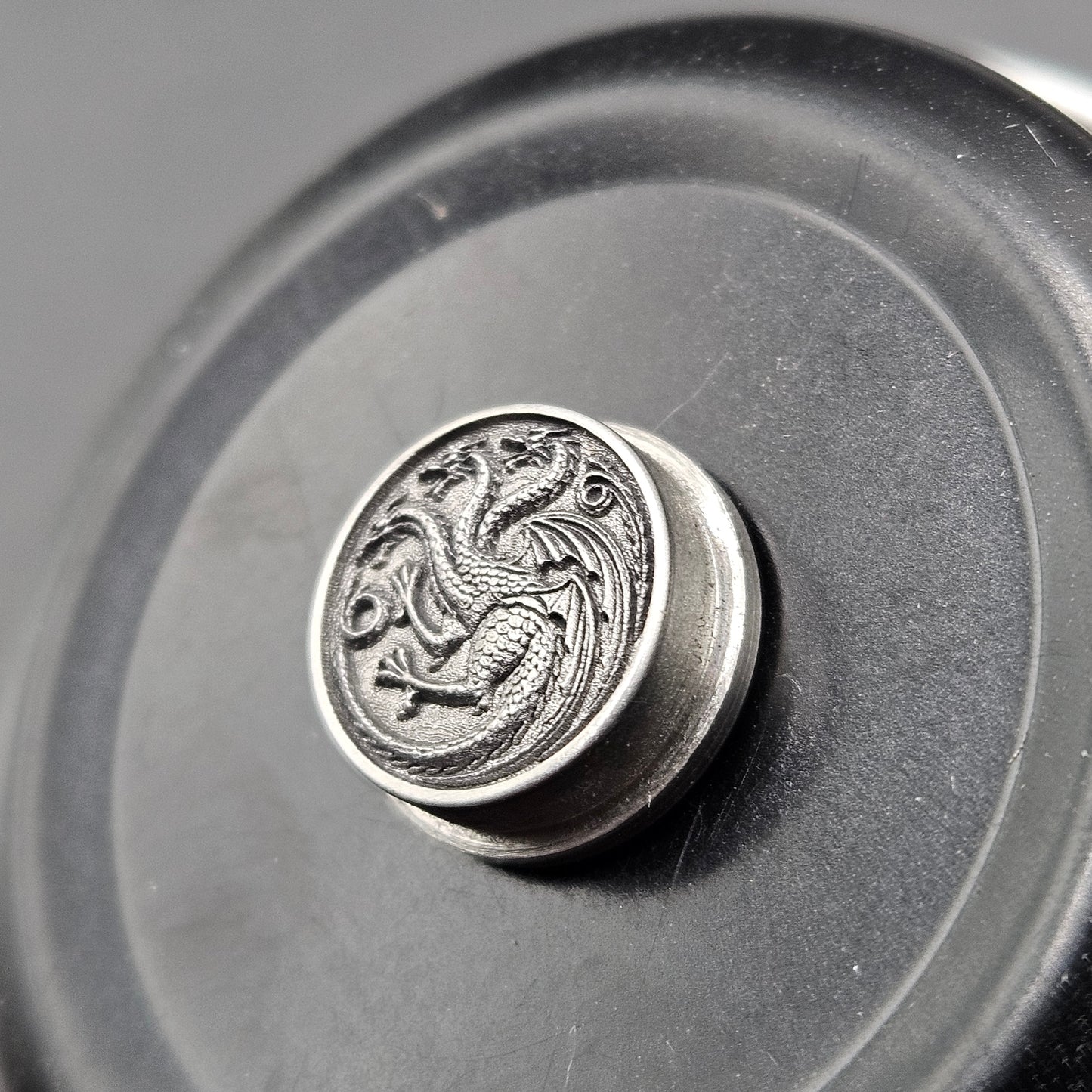 LASER ENGRAVED BMM G.O.T. TARGARYEN LOGO BUTTON