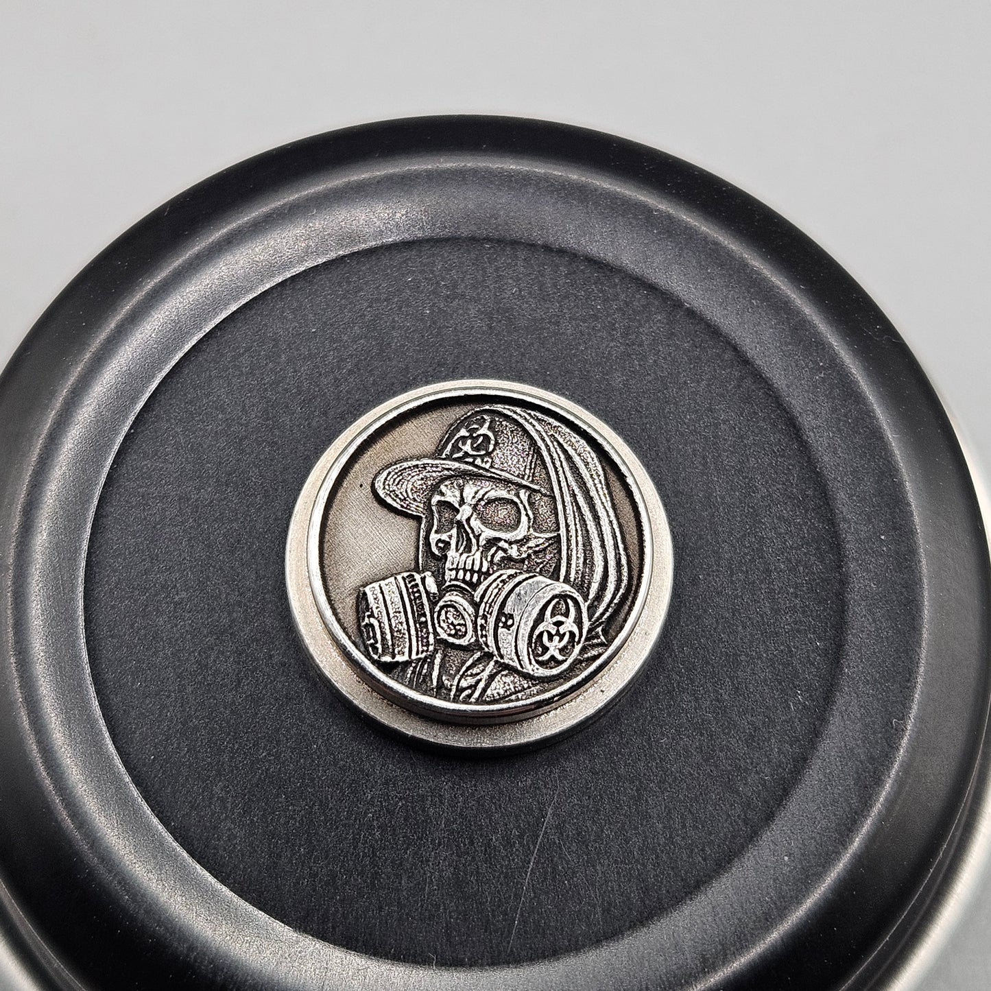 LASER ENGRAVED BILLET BOX BUTTON 3D KOTEKING SKULL