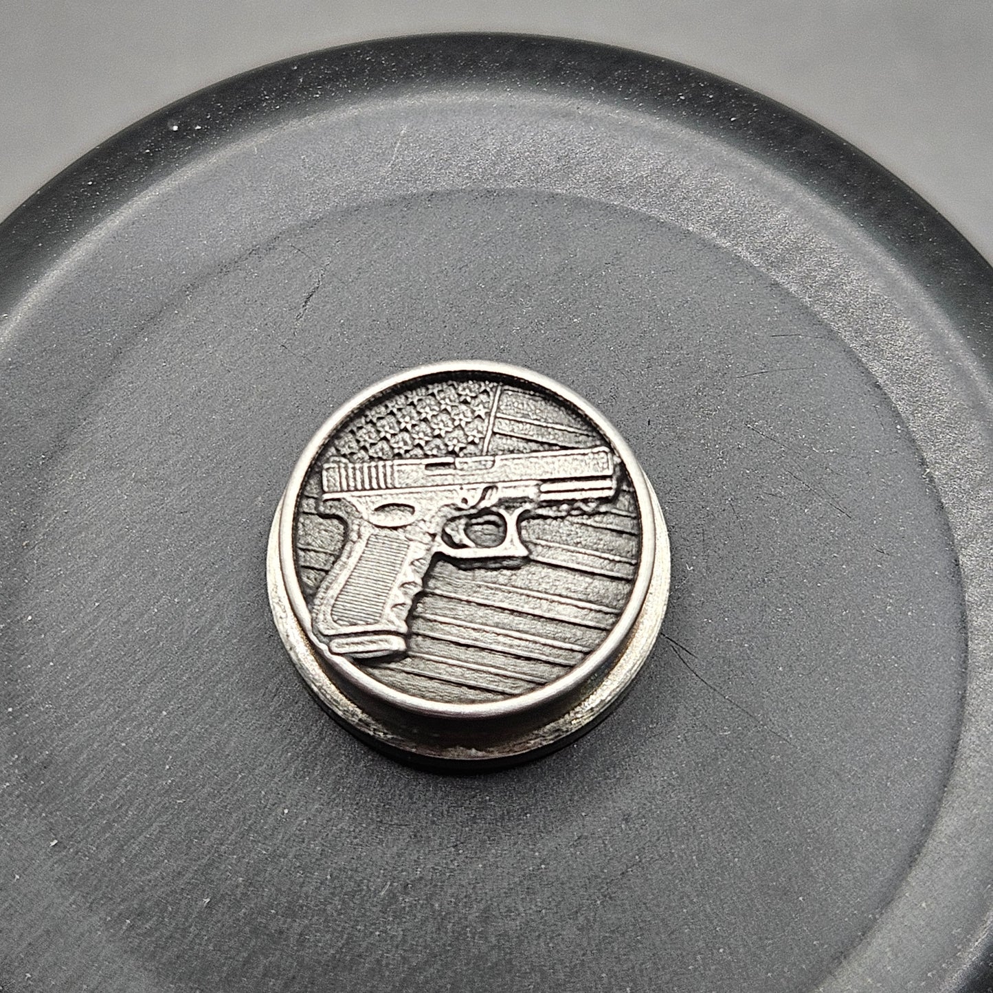 LASER ENGRAVED  BMM BUTTON, 3D G-LOCK USA DESIGN