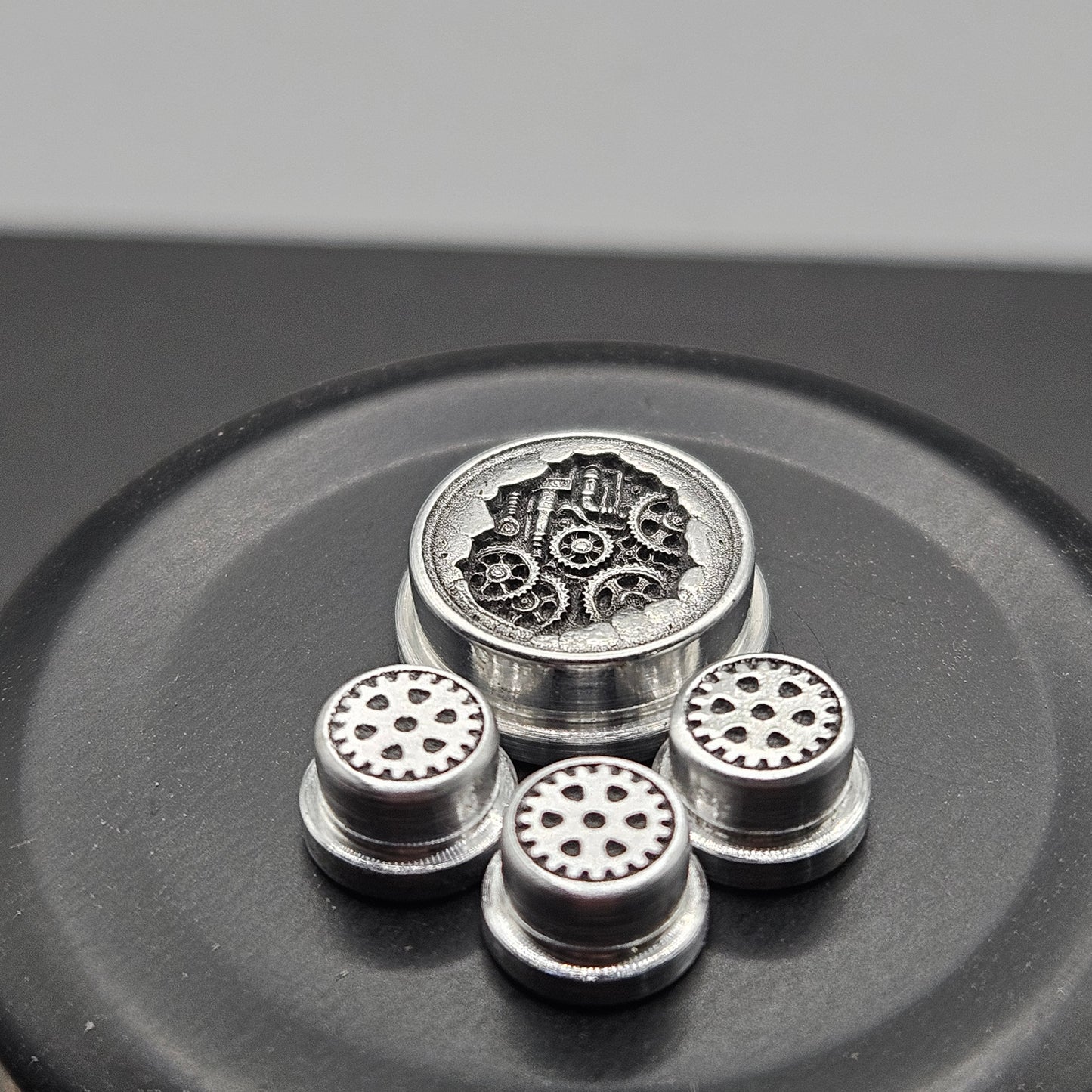 LASER ENGRAVED BMM BUTTON STEAMPUNK PATTERN (FULL SET)