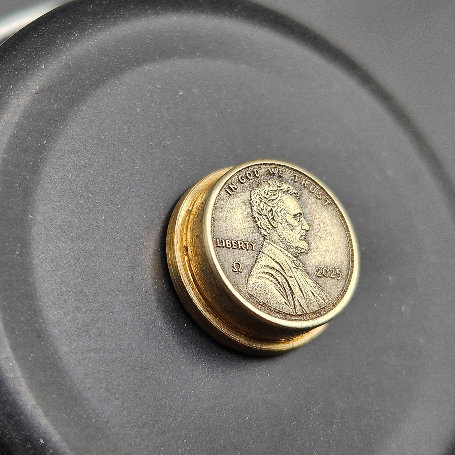 LASER ENGRAVED BMM PENNY BUTTON