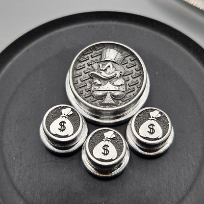 LASER ENGRAVED BMM BUTTON MONARCHY SCROOGE DESIGN (FULL SET)