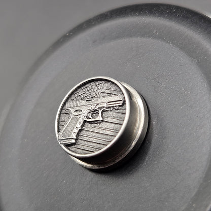 LASER ENGRAVED  BMM BUTTON, 3D G-LOCK USA DESIGN