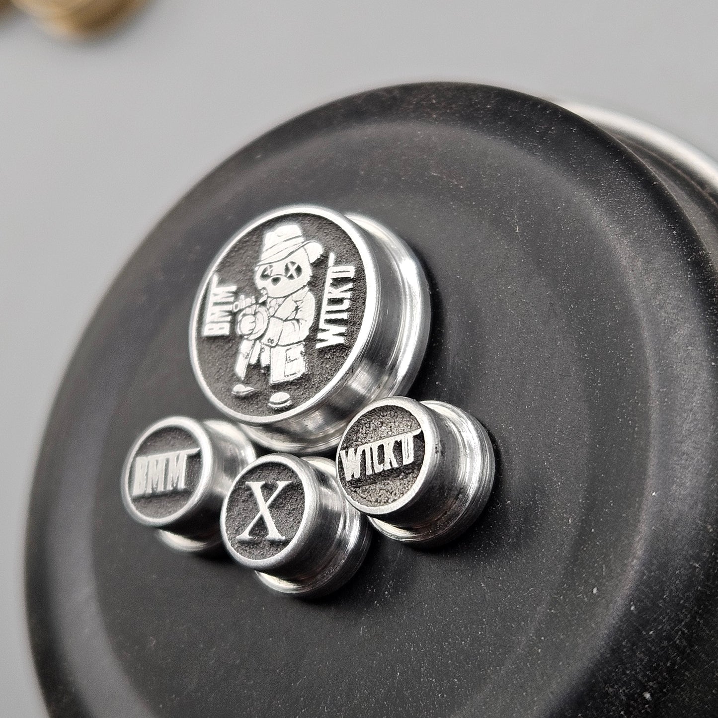 LASER ENGRAVED BMM BUTTON WICK'D/BMM DESIGN