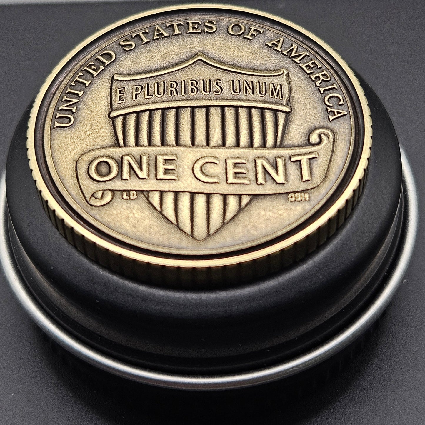 LASER ENGRAVED BRASS COIN PENNY( FRONT AND BACK)