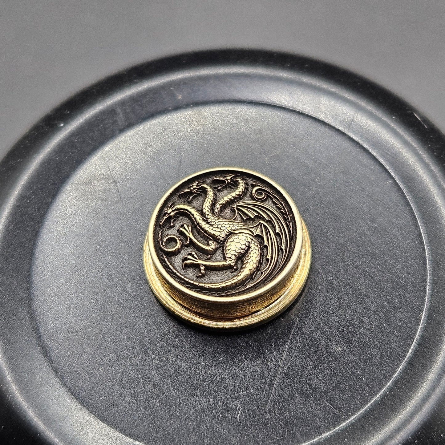 LASER ENGRAVED BMM G.O.T. TARGARYEN LOGO BUTTON