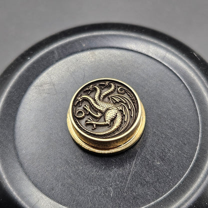 LASER ENGRAVED BMM G.O.T. TARGARYEN LOGO BUTTON