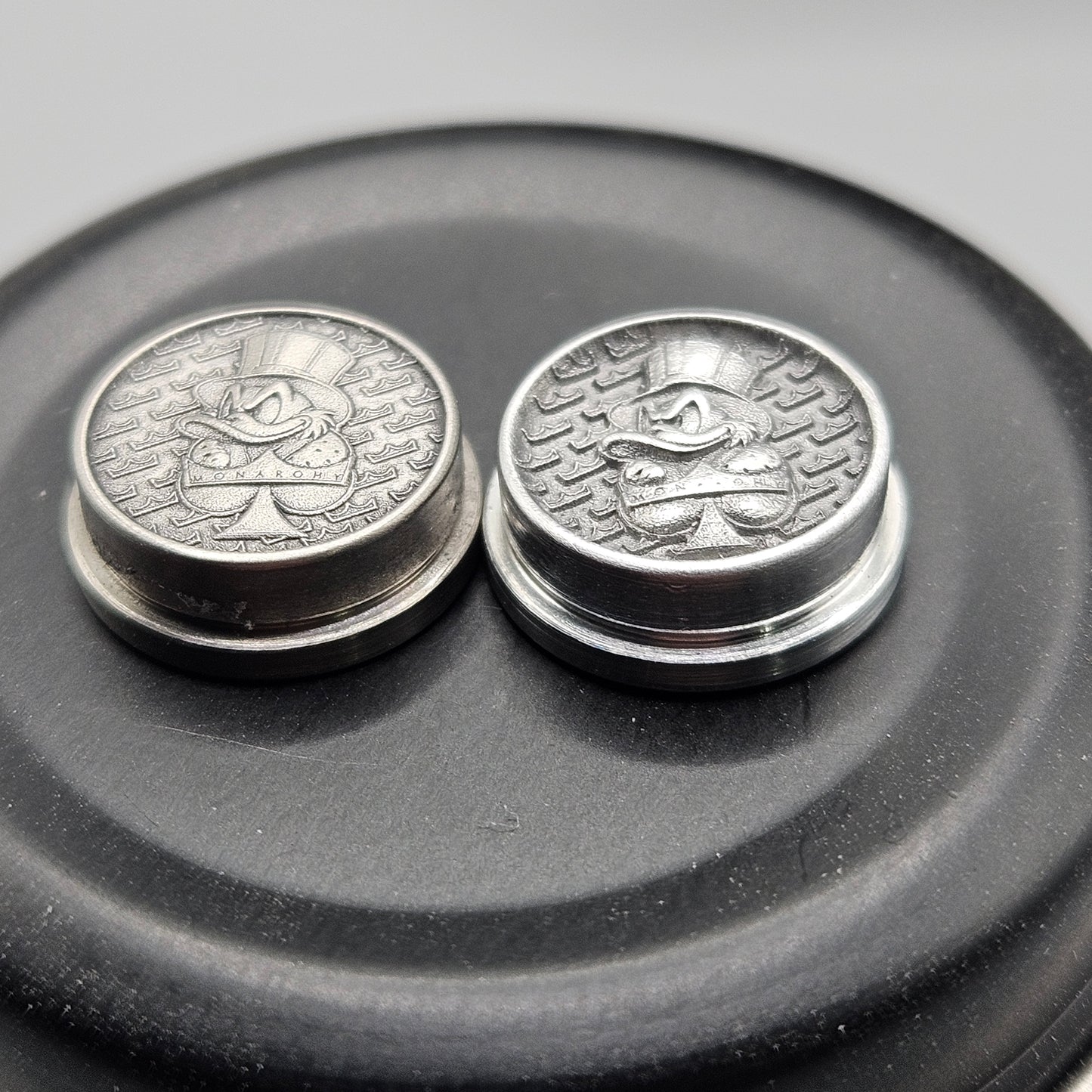 LASER ENGRAVED BMM BUTTON MONARCHY SCROOGE DESIGN (FULL SET)
