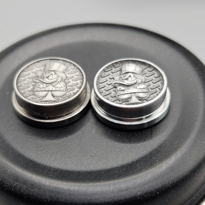 LASER ENGRAVED BMM BUTTON MONARCHY SCROOGE DESIGN (FULL SET)