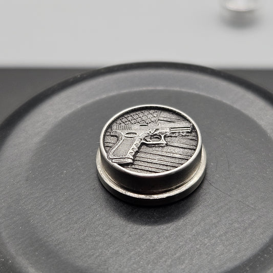 LASER ENGRAVED  BMM BUTTON, 3D G-LOCK USA DESIGN