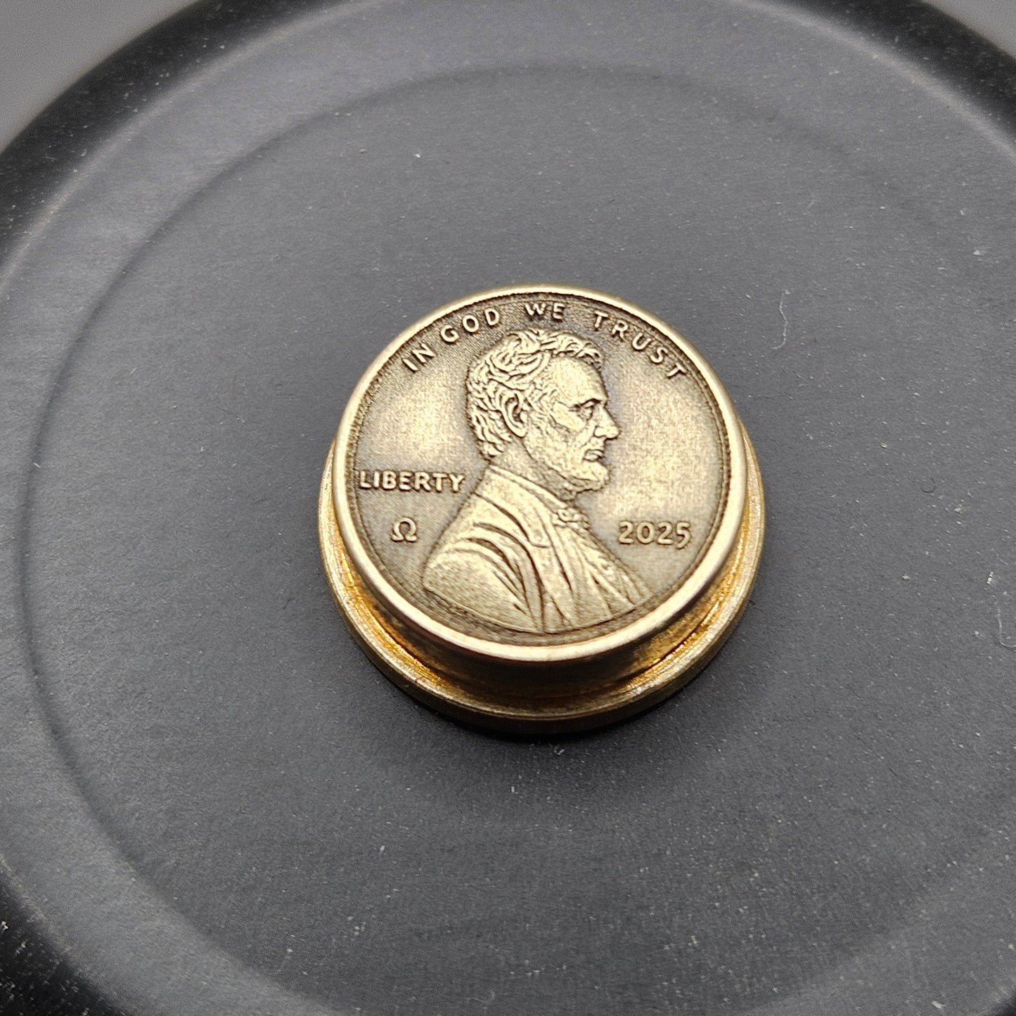 LASER ENGRAVED BMM PENNY BUTTON