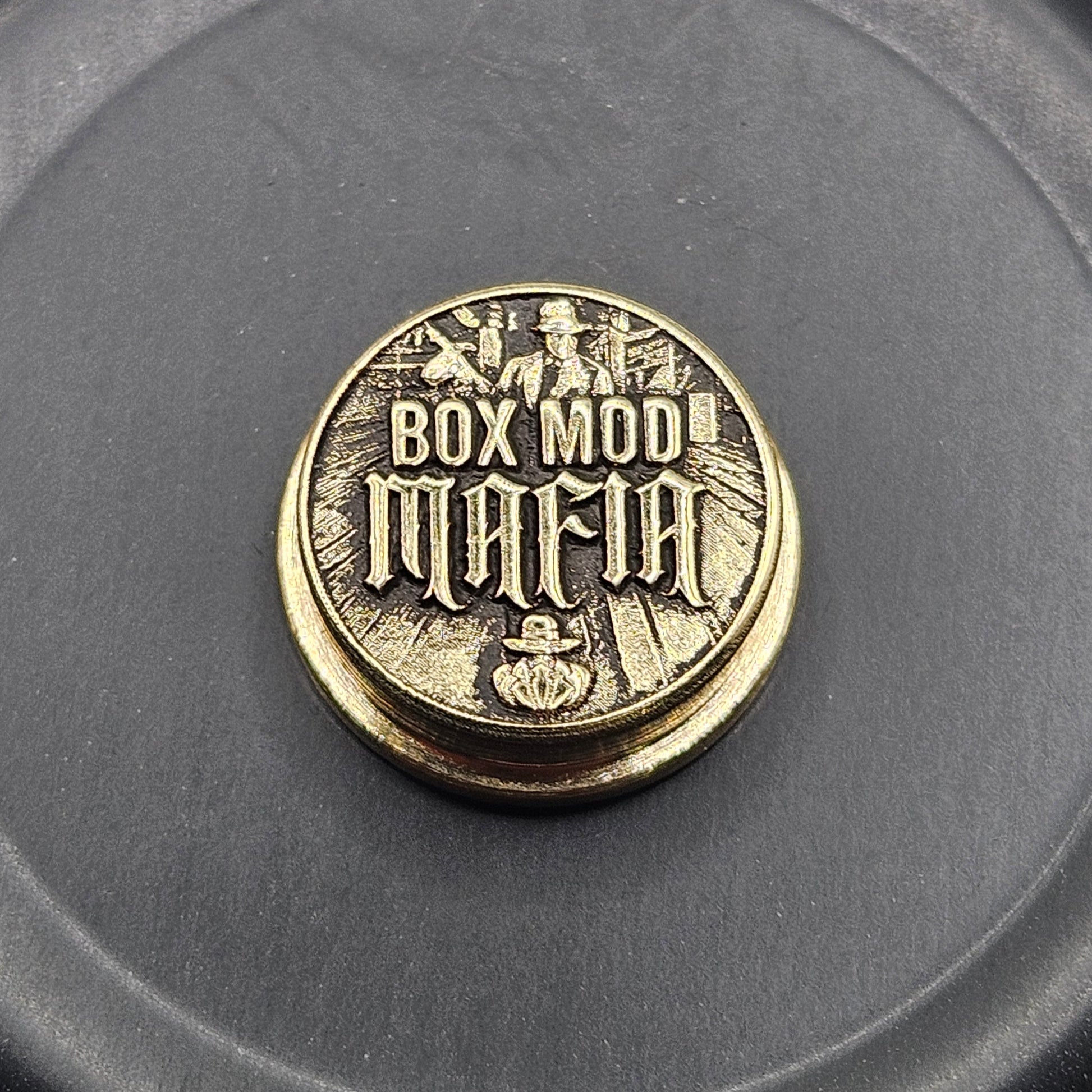 LASER ENGRAVED BMM BUTTON BOX MOD MAFIA DESIGN The KoteKing Custom Coatings LASER ENGRAVED BMM BUTTON BOX MOD MAFIA DESIGN The KoteKing Custom Coatings