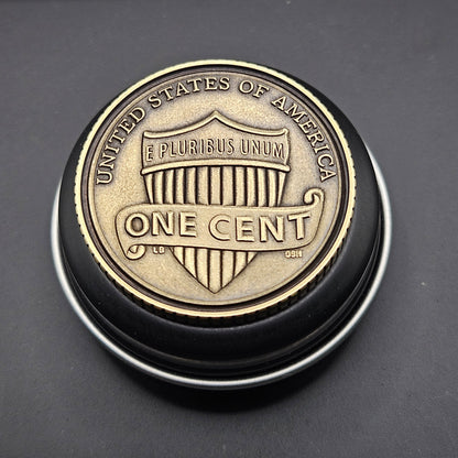 LASER ENGRAVED BRASS COIN PENNY( FRONT AND BACK)