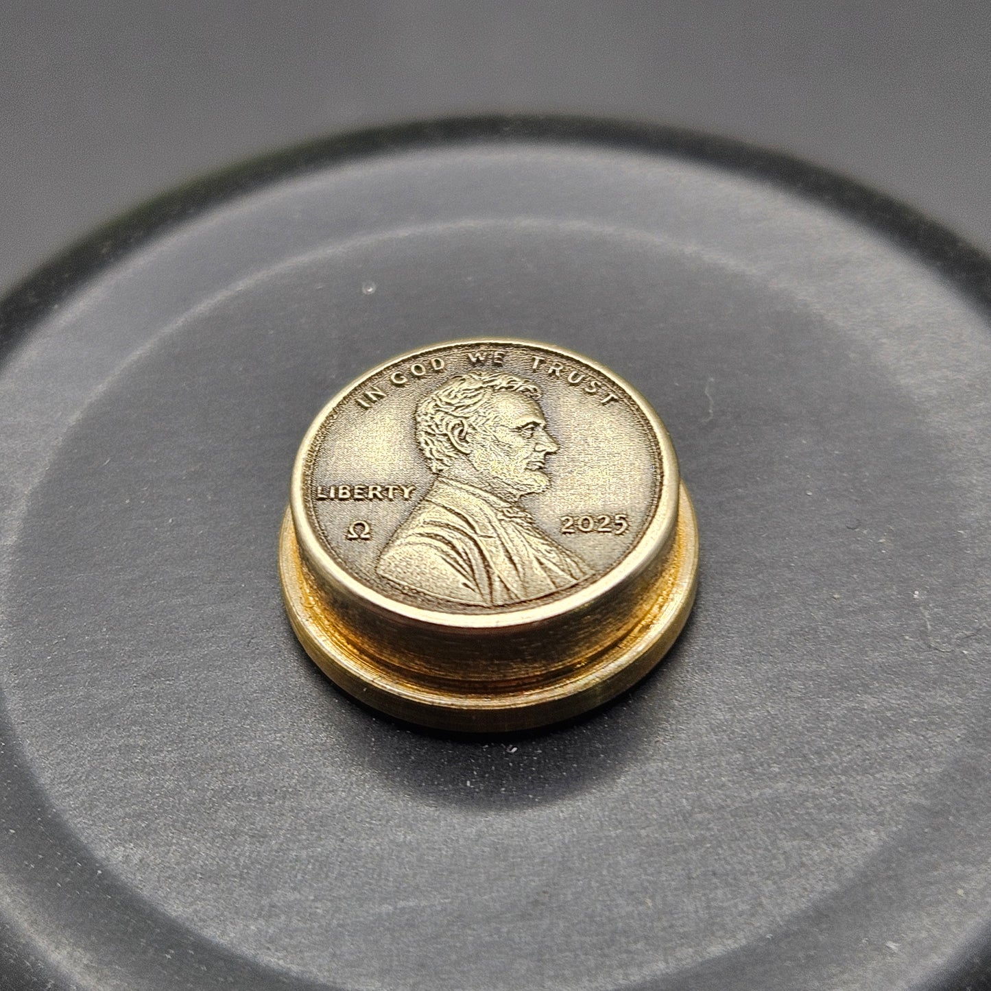 LASER ENGRAVED BMM PENNY BUTTON