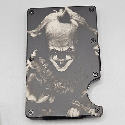 CUSTOM CERAKOTE AND LASER ETCHED SLIM WALLET PENNYWISE