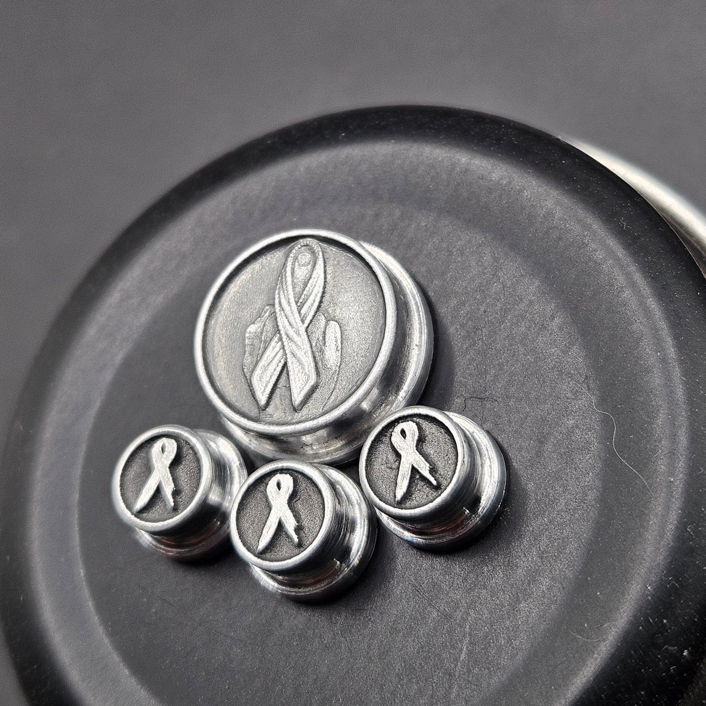 LASER ENGRAVED BMM BUTTON FU*K CANCER DESIGN(FULL SET)