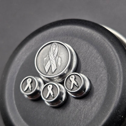 LASER ENGRAVED BMM BUTTON FU*K CANCER DESIGN(FULL SET)