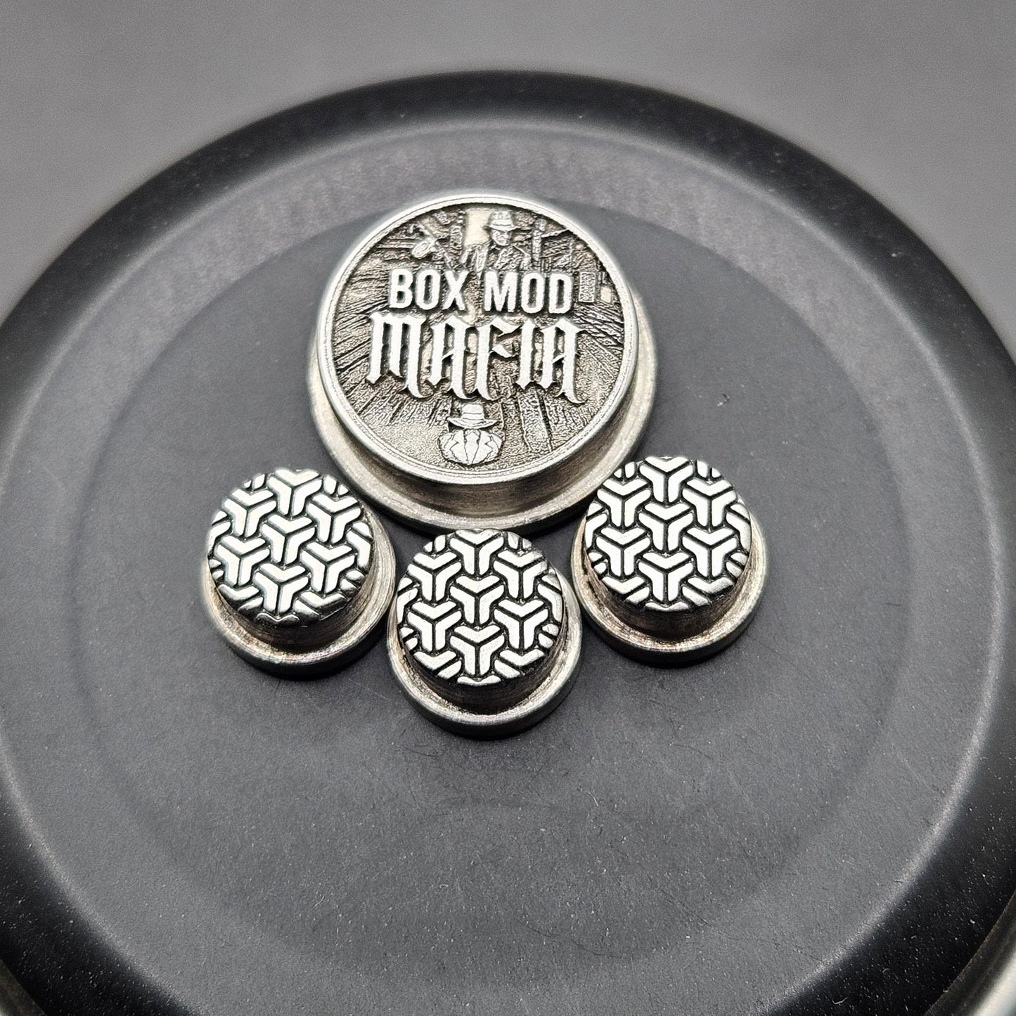 LASER ENGRAVED BOX MOD MAFIA DESIGN WITH GOYARD PATTERN (FULL SET)