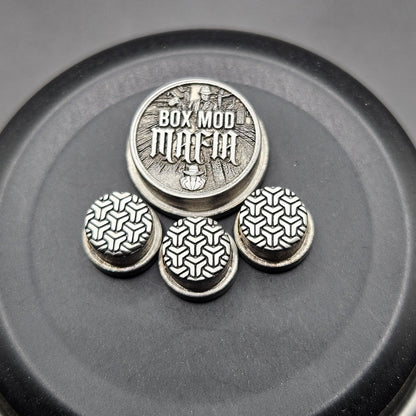 LASER ENGRAVED BOX MOD MAFIA DESIGN WITH GOYARD PATTERN (FULL SET)
