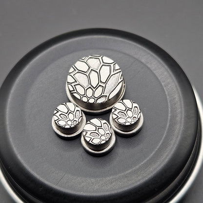 LASER ENGRAVED BMM BUTTON KRYPTEK PATTERN FULL SET