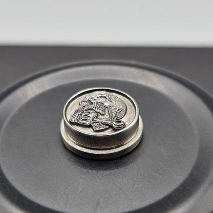 LASER ENGRAVED  BMM BUTTON, PISTON SKULL
