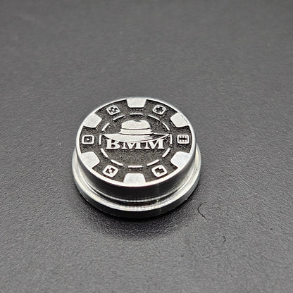 LASER ENGRAVED BMM POKER CHIP BUTTON